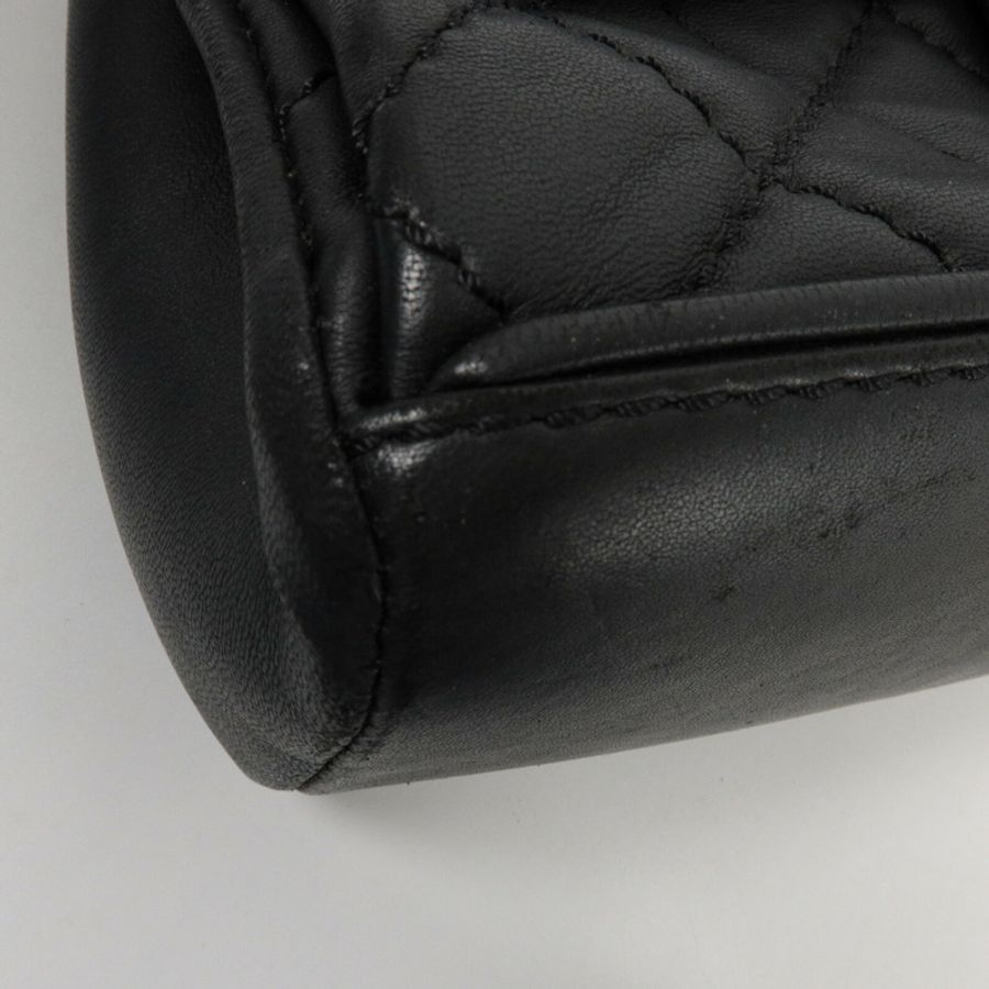 CHANEL 羊皮皮革Chain Shoulder鏈帶肩背袋-10