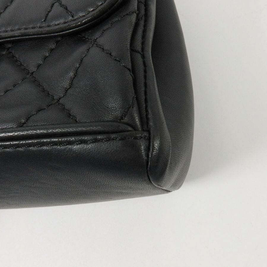 CHANEL 羊皮皮革Chain Shoulder鏈帶肩背袋-11