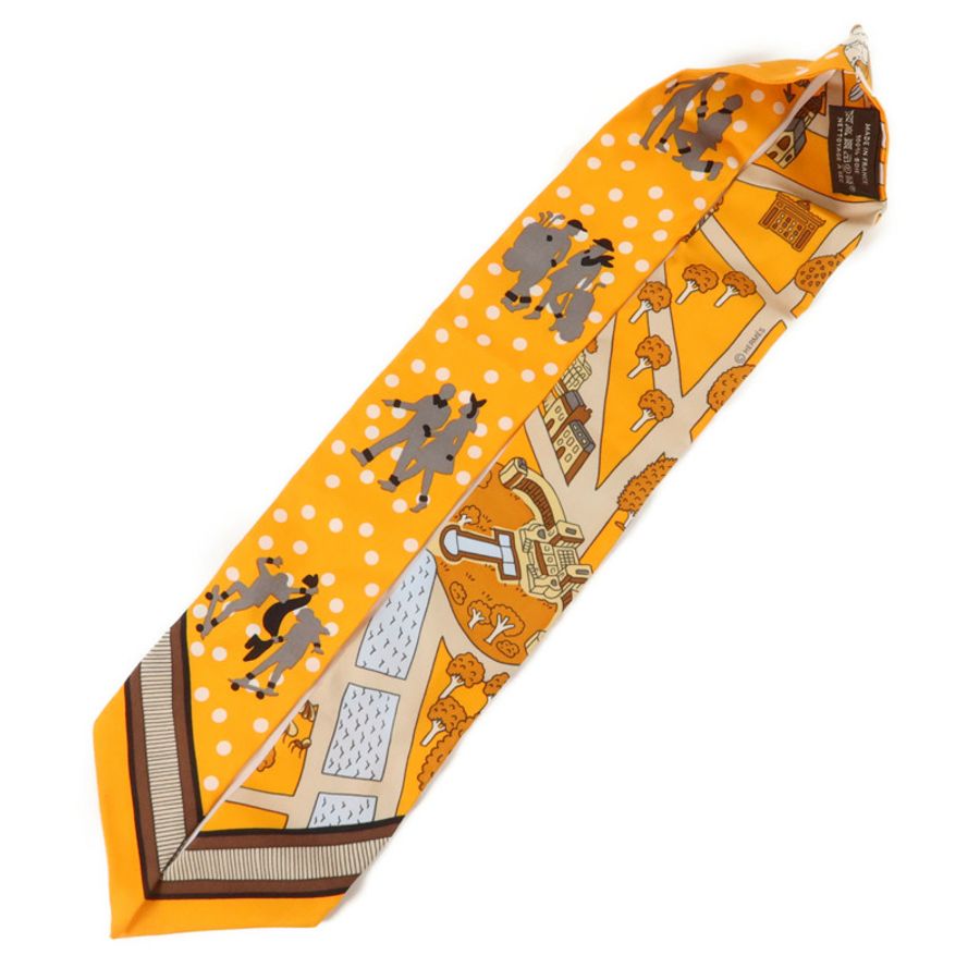 HERMES 絲質Twilly絲巾-2