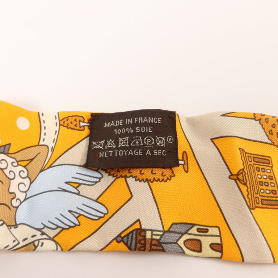 HERMES 絲質Twilly絲巾-6