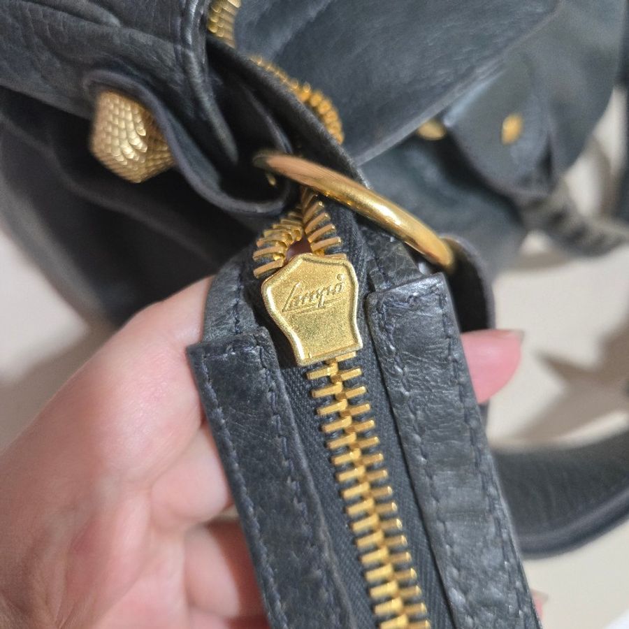 Balenciaga 巴黎世家 Velo 鴨綠色 大金釦 肩背 手提 斜揹包-3