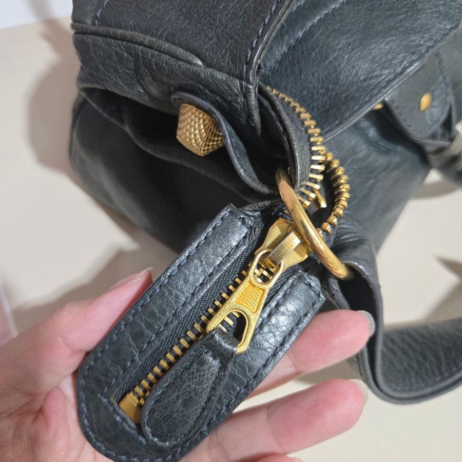 Balenciaga 巴黎世家 Velo 鴨綠色 大金釦 肩背 手提 斜揹包-15