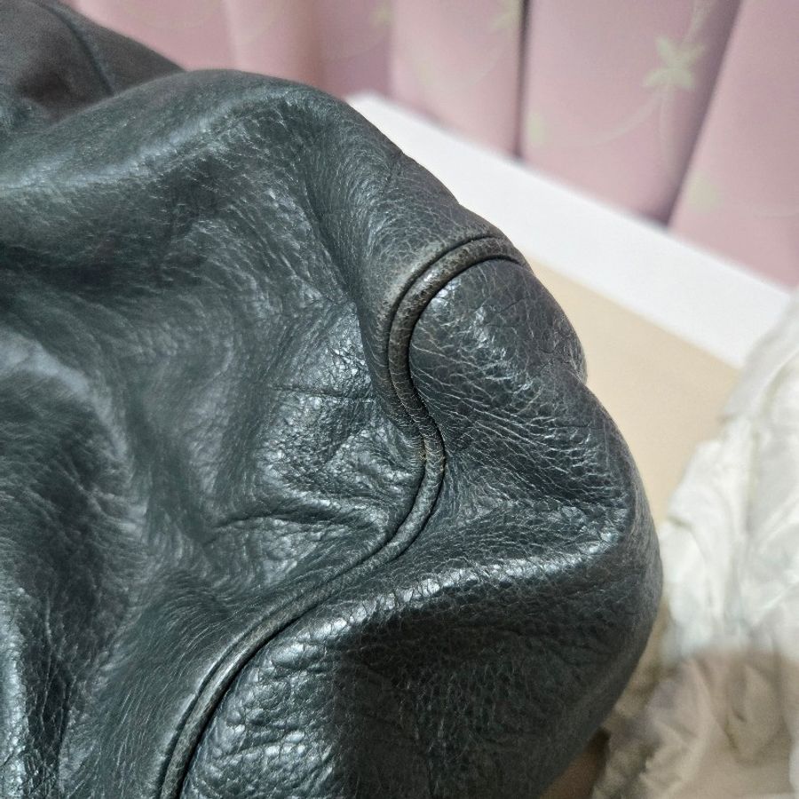 Balenciaga 巴黎世家 Velo 鴨綠色 大金釦 肩背 手提 斜揹包-21
