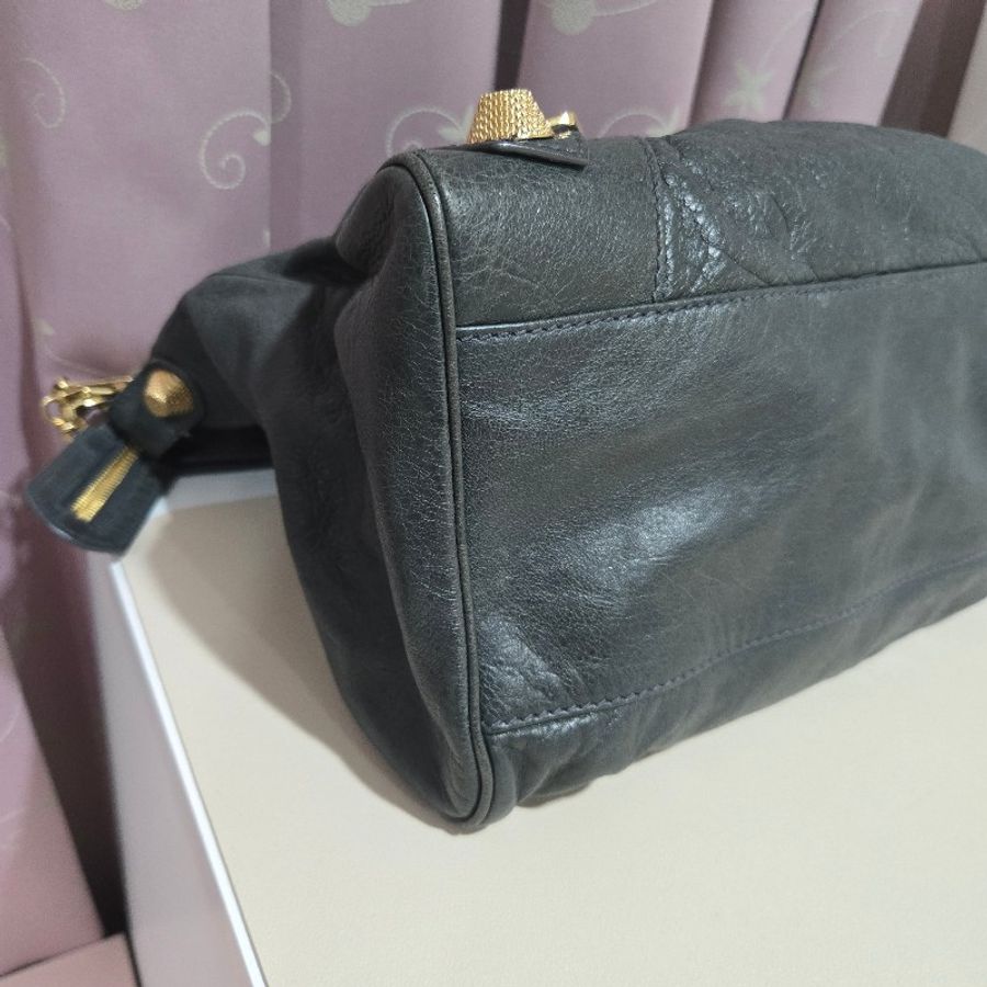Balenciaga 巴黎世家 Velo 鴨綠色 大金釦 肩背 手提 斜揹包-22