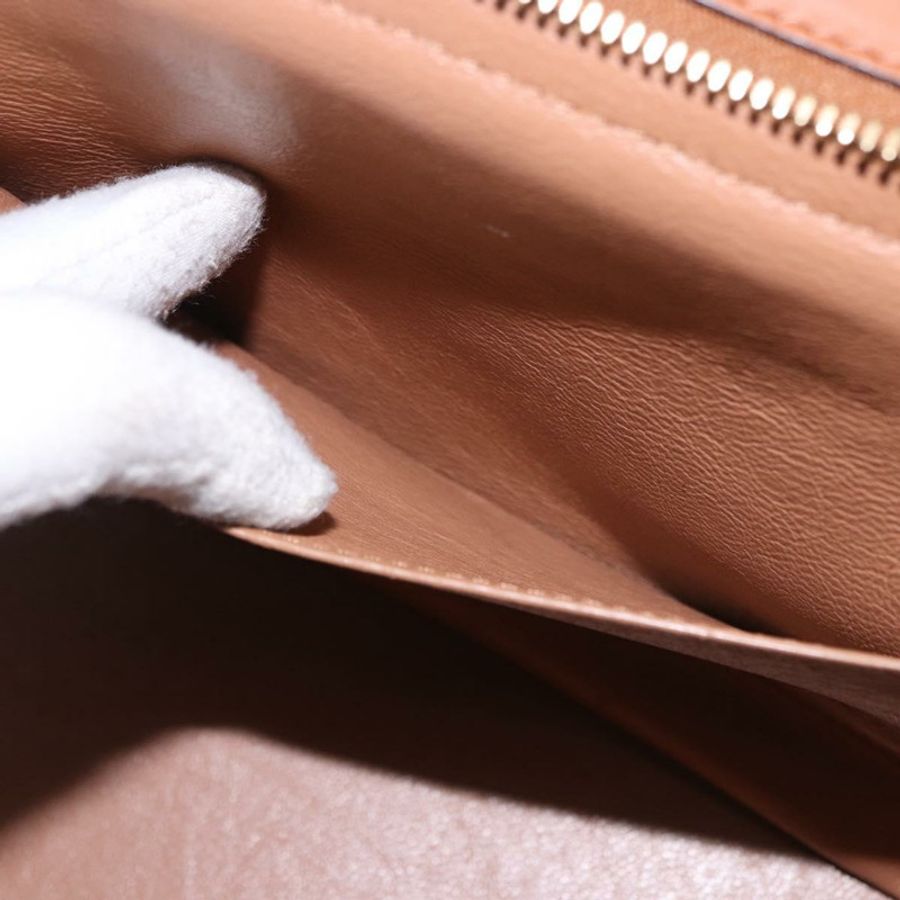 【日本直送】CELINE Trapeze 手提包 皮革 2way 棕色 金色色調 Auth 192822A-23