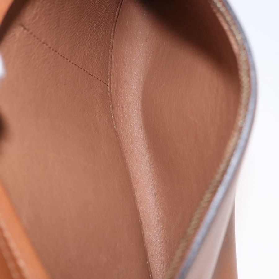 【日本直送】CELINE Trapeze 手提包 皮革 2way 棕色 金色色調 Auth 192822A-24