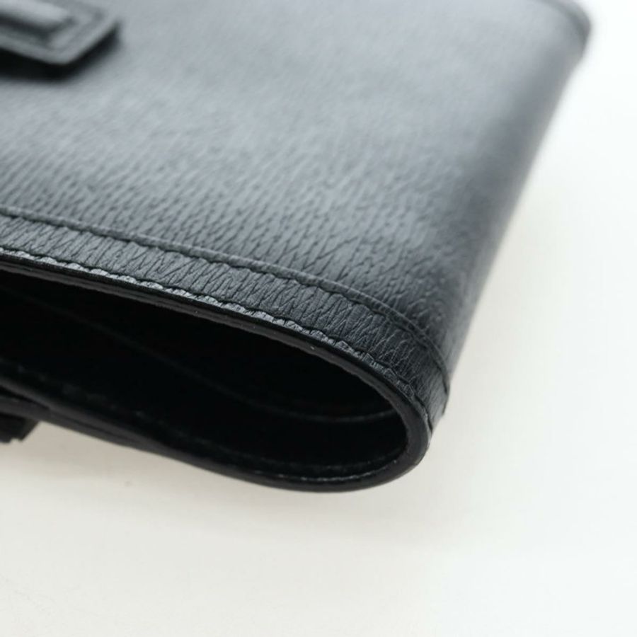 【日本直送】GUCCI G 三折皮夾 皮革 黑色 正品 am12210V-14