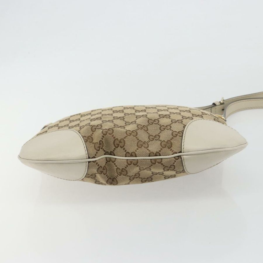 【日本直送】GUCCI GG帆布織帶雪莉系列精美手提包 米色 金色 257065 正品 193075V-4