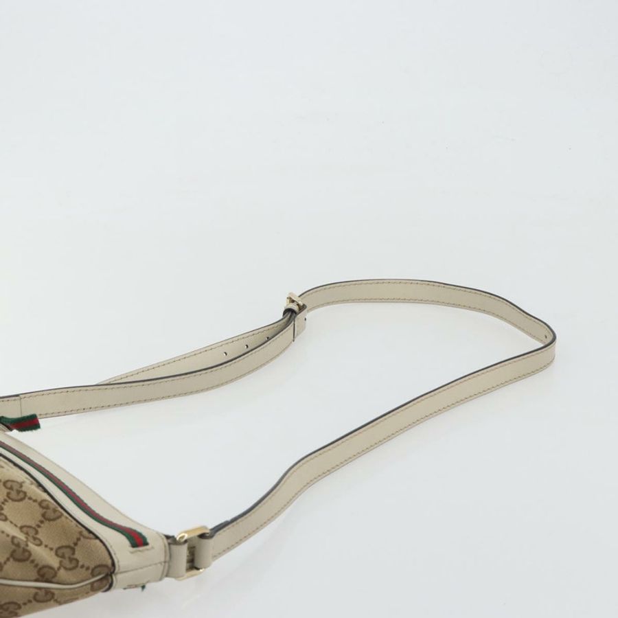 【日本直送】GUCCI GG帆布織帶雪莉系列精美手提包 米色 金色 257065 正品 193075V-13