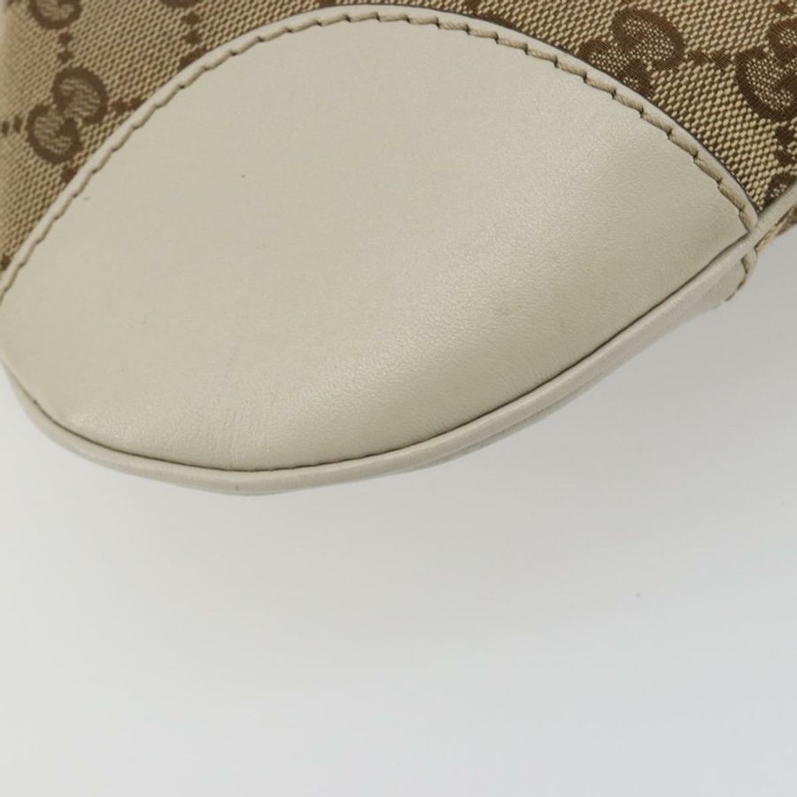 【日本直送】GUCCI GG帆布織帶雪莉系列精美手提包 米色 金色 257065 正品 193075V-16