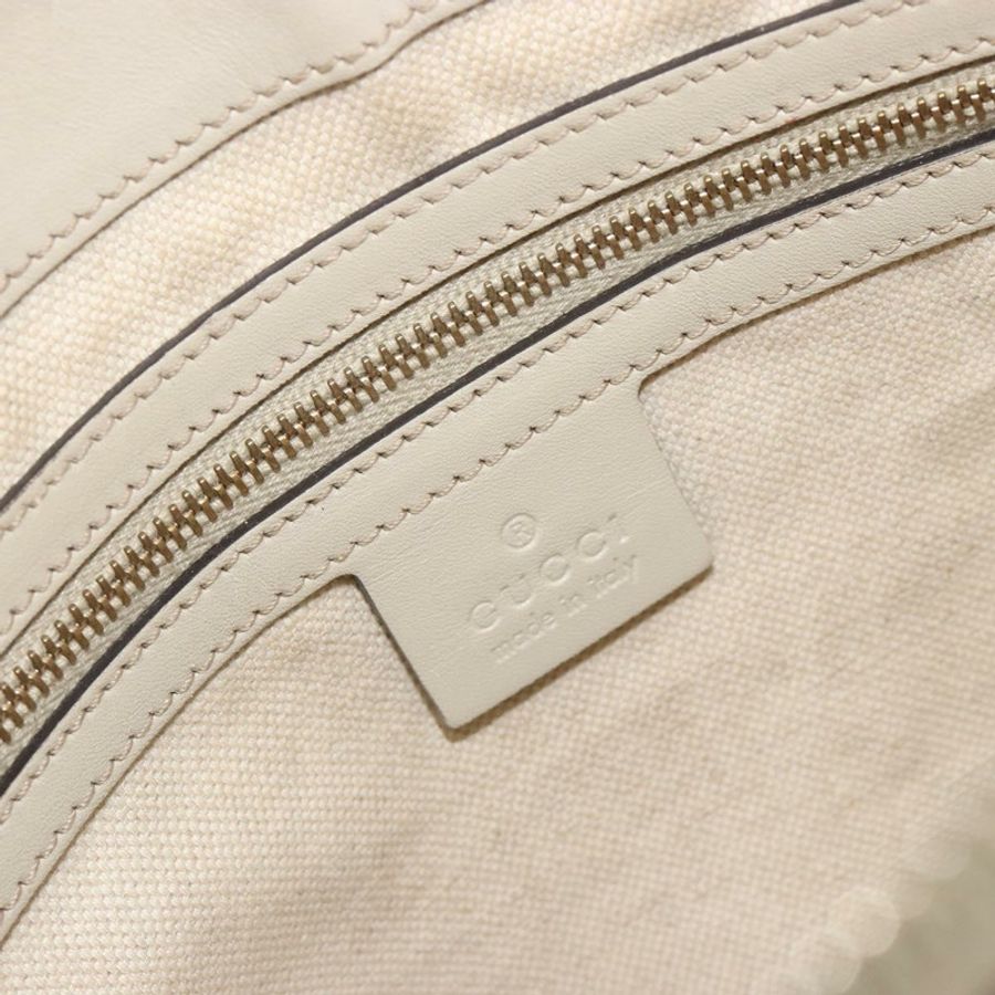 【日本直送】GUCCI GG帆布織帶雪莉系列精美手提包 米色 金色 257065 正品 193075V-18