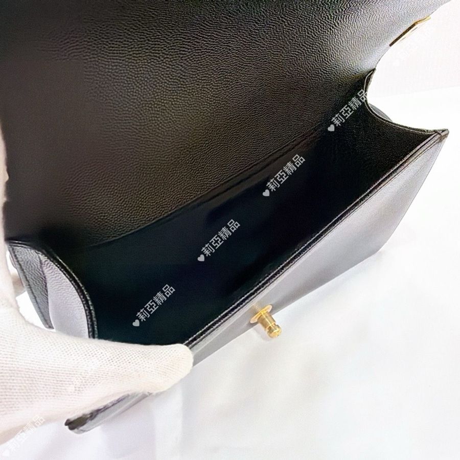 莉亞精品♡ CHANEL A67086 Boy25 黑荔枝金 二手美包-13