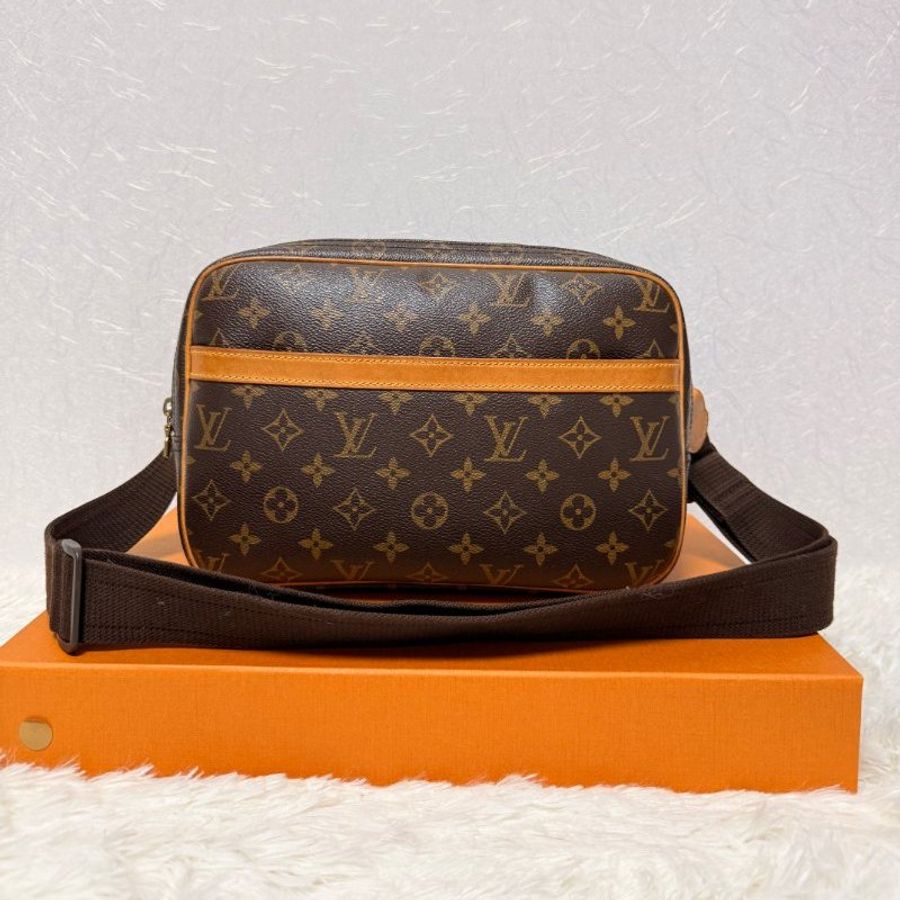 裝滿故事的LV原花 Louis Vuitton 小款層記者包 (LV Reporter PM)肩背包 斜背包-1