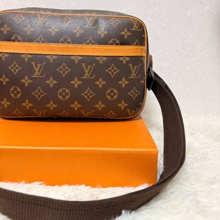 裝滿故事的LV原花 Louis Vuitton 小款層記者包 (LV Reporter PM)肩背包 斜背包-5