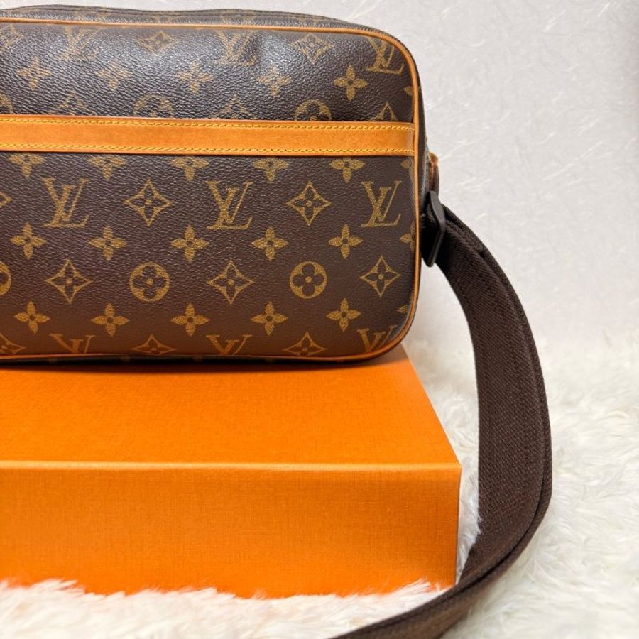 裝滿故事的LV原花 Louis Vuitton 小款層記者包 (LV Reporter PM)肩背包 斜背包-6