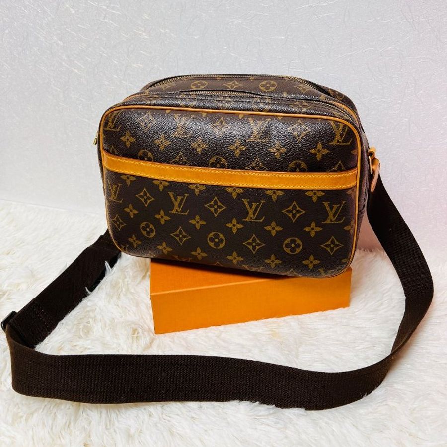 裝滿故事的LV原花 Louis Vuitton 小款層記者包 (LV Reporter PM)肩背包 斜背包-8