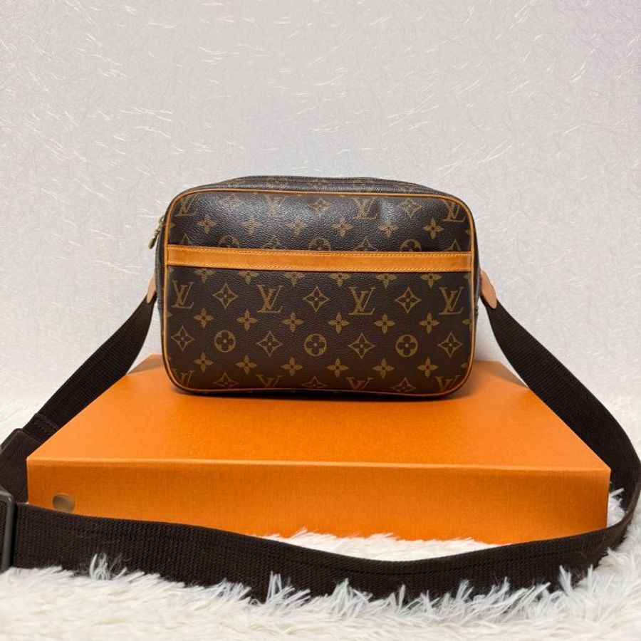 裝滿故事的LV原花 Louis Vuitton 小款層記者包 (LV Reporter PM)肩背包 斜背包-9