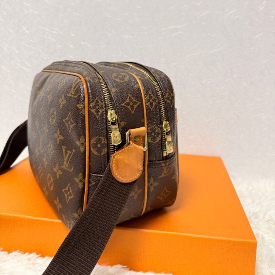 裝滿故事的LV原花 Louis Vuitton 小款層記者包 (LV Reporter PM)肩背包 斜背包-17