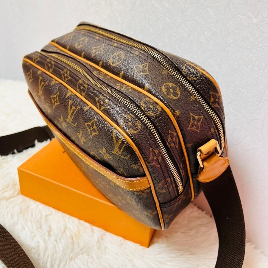 裝滿故事的LV原花 Louis Vuitton 小款層記者包 (LV Reporter PM)肩背包 斜背包-21