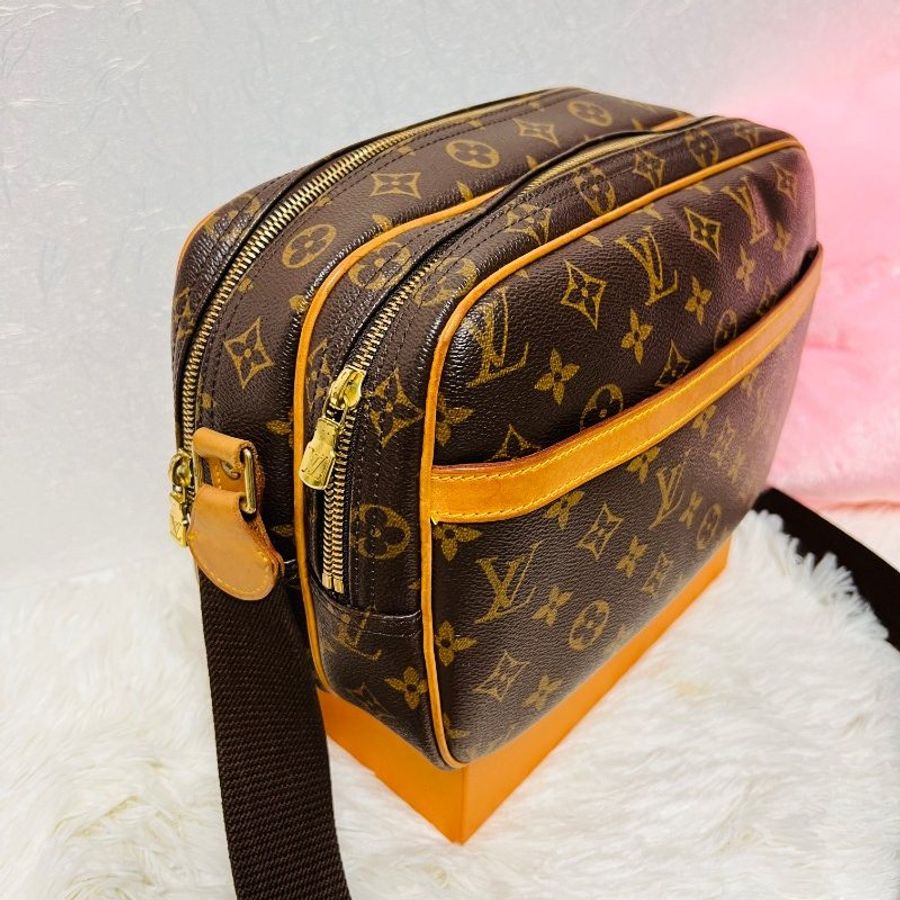 裝滿故事的LV原花 Louis Vuitton 小款層記者包 (LV Reporter PM)肩背包 斜背包-22