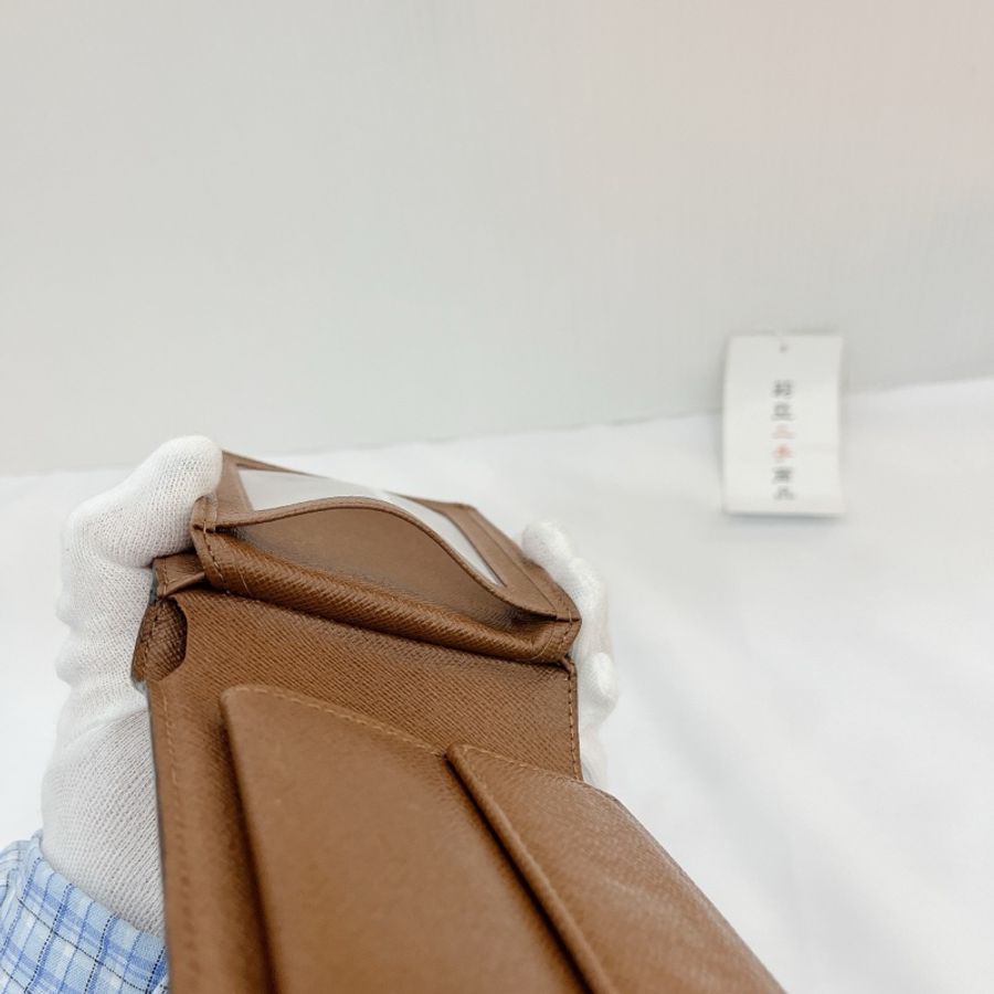 莉亞精品♡ LV M60026 老花對開短夾內零錢袋 二手-14