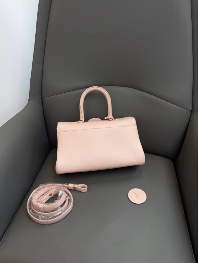 Delvaux 德尔沃横版brillaiant粉色樱花粉28*15*12-1