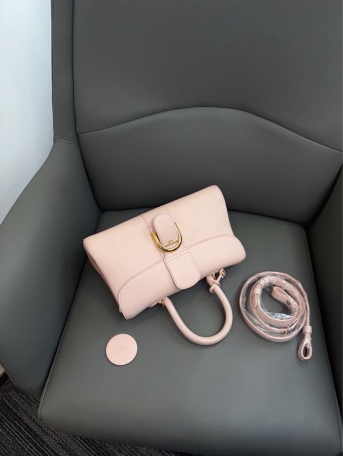 Delvaux 德尔沃横版brillaiant粉色樱花粉28*15*12-4