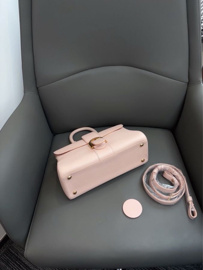 Delvaux 德尔沃横版brillaiant粉色樱花粉28*15*12-5