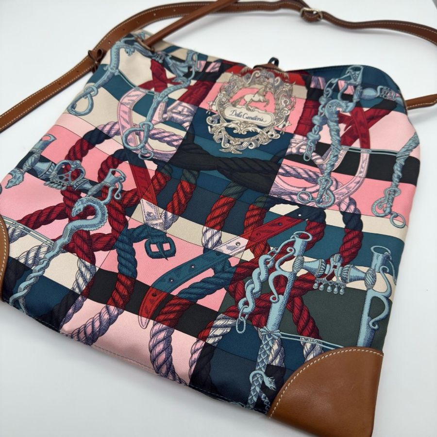 97新 Hermès/愛馬仕 silk city 駿馬騎士絲巾包-0
