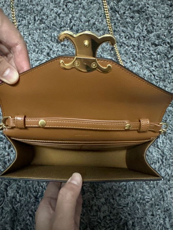 CELINE MARGO WOC 凱旋門老花鍊包/信封包-10