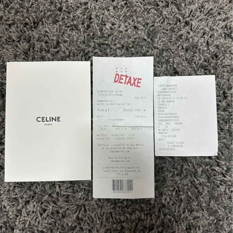 CELINE MARGO WOC 凱旋門老花鍊包/信封包-16