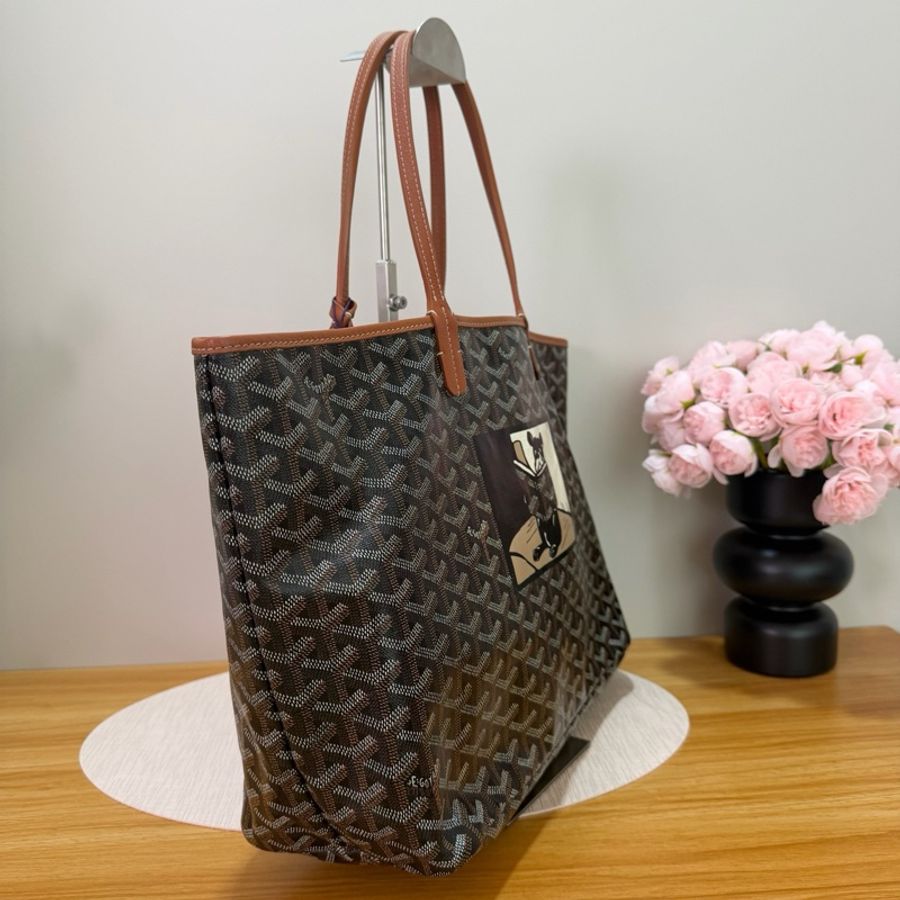 高雅德/Goyard ARTOIS中号包 棕色老花彩繪法鬥款-2