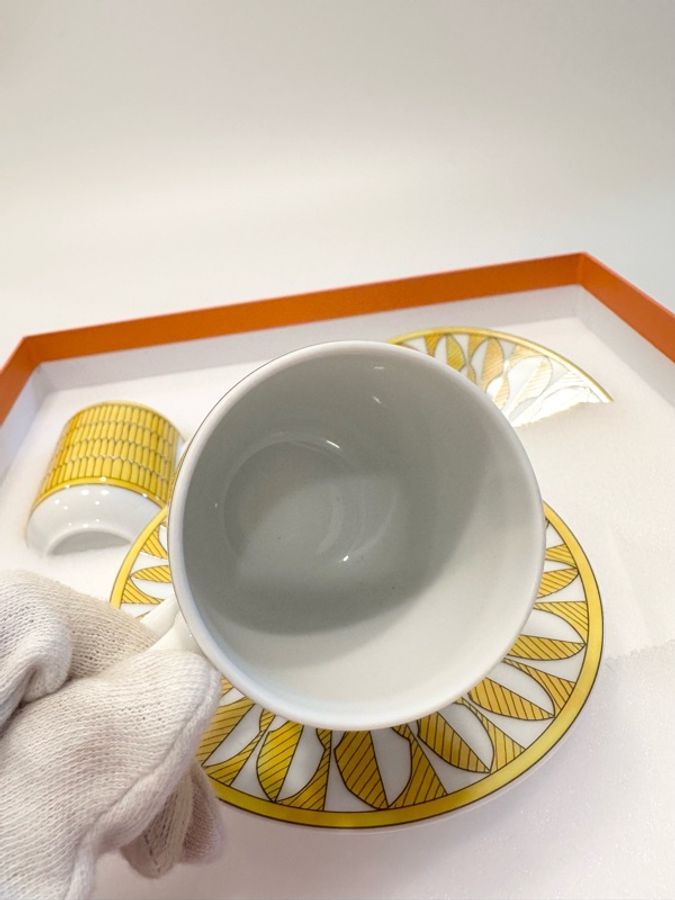 Hermes 愛馬仕Soleil d'Hermès咖啡杯與杯碟-4