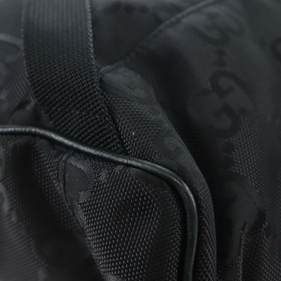 【日本直送】GUCCI GG帆布Off The Grid雙肩包,尼龍材質,黑色/銀色,貨號644992,正品編號192787M-18