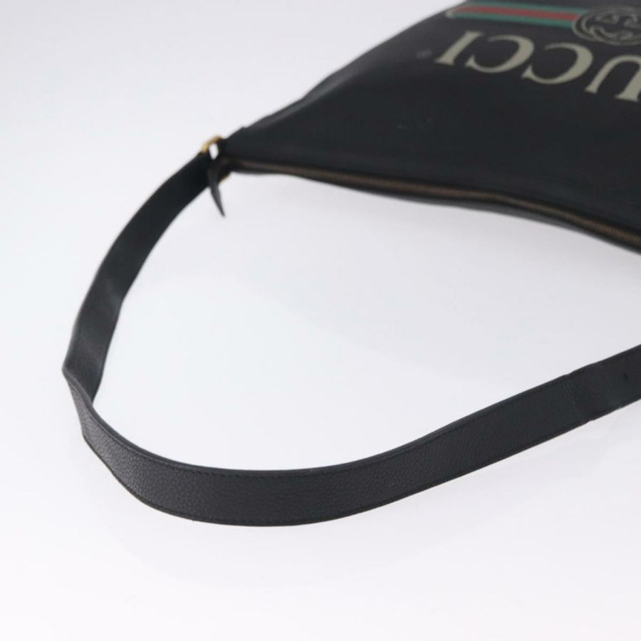 【日本直送】GUCCI 黑色金色皮革單肩包 523588 正品 192702A-6