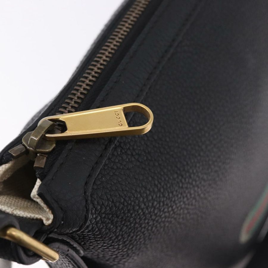 【日本直送】GUCCI 黑色金色皮革單肩包 523588 正品 192702A-9