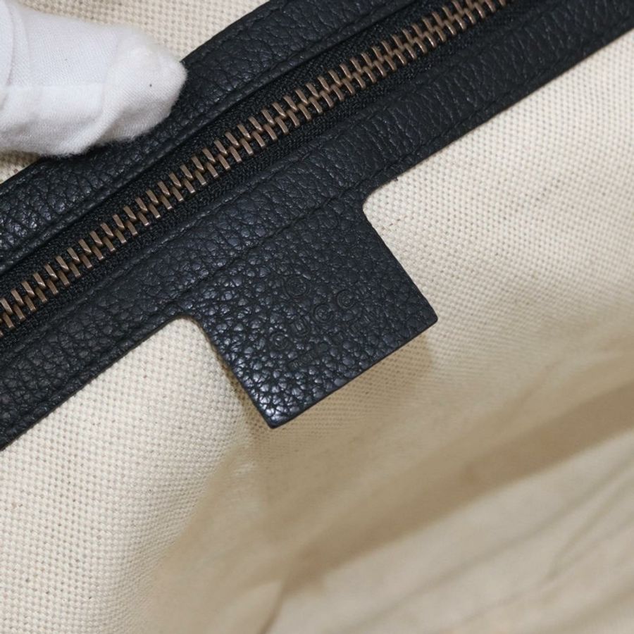 【日本直送】GUCCI 黑色金色皮革單肩包 523588 正品 192702A-16