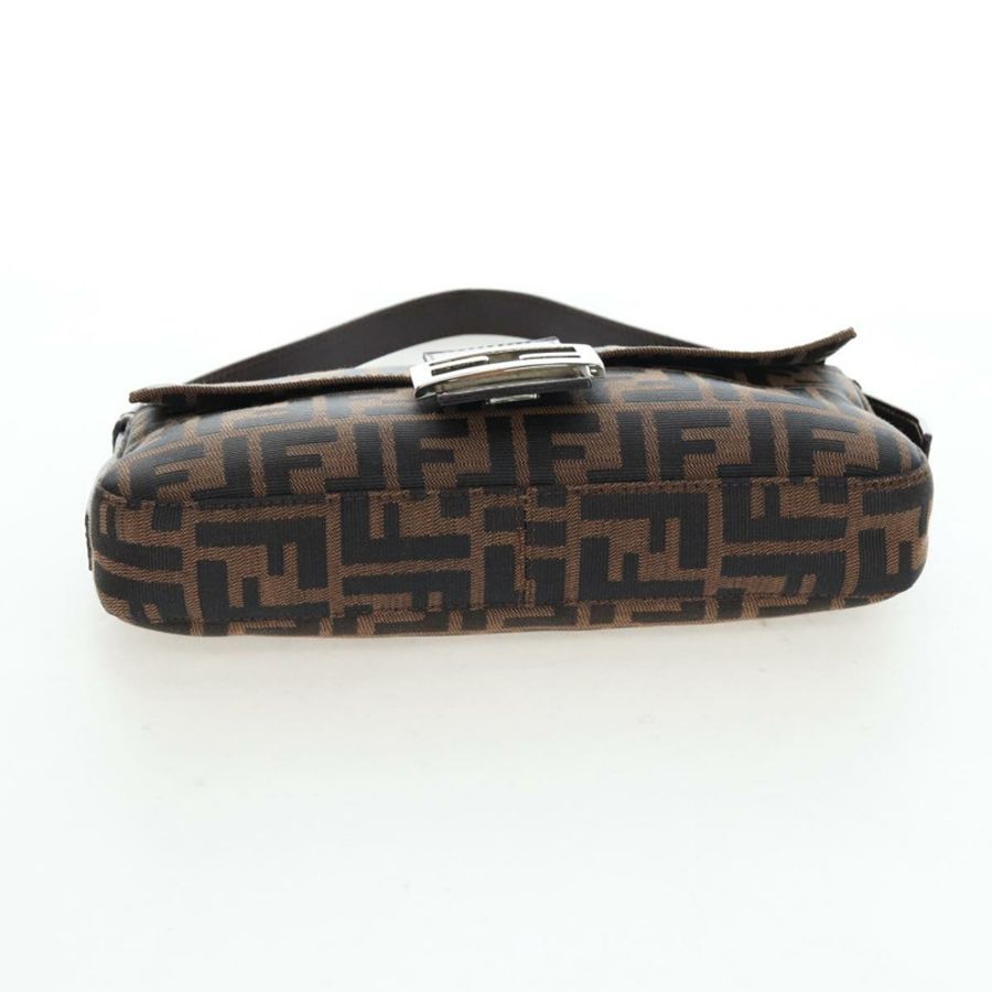 【日本直送】FENDI Zucca帆布Mamma Baguette單肩包 棕色/黑色 正品 192625SAM-4