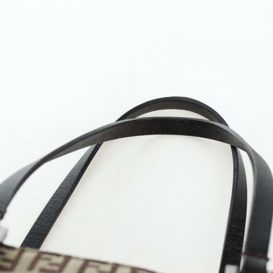 【日本直送】FENDI Zucchino帆布手提包 米色 銀色 正品 191868V-7