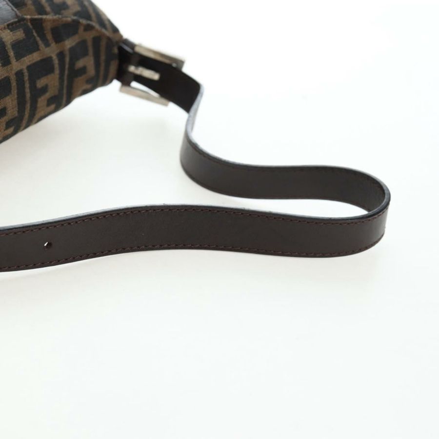 【日本直送】FENDI Zucca帆布Mamma Baguette單肩包 棕色/黑色 正品 192220V-6