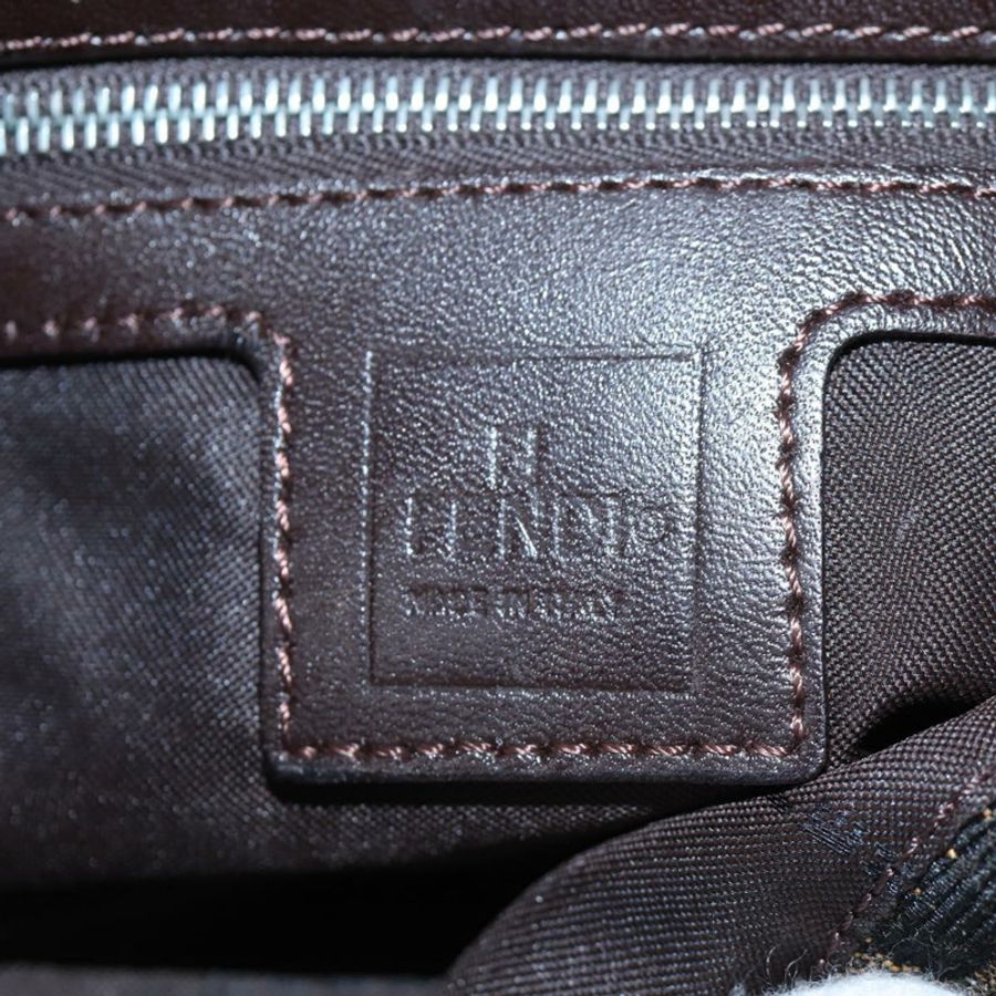 【日本直送】FENDI Zucca帆布Mamma Baguette單肩包 棕色/黑色 正品 192220V-20
