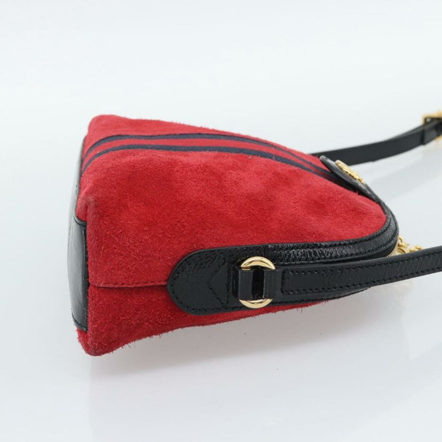 【日本直送】GUCCI Ophidia Sherry Line 肩背包,皮革,紅色,金色,499621,正品 am12084A-3