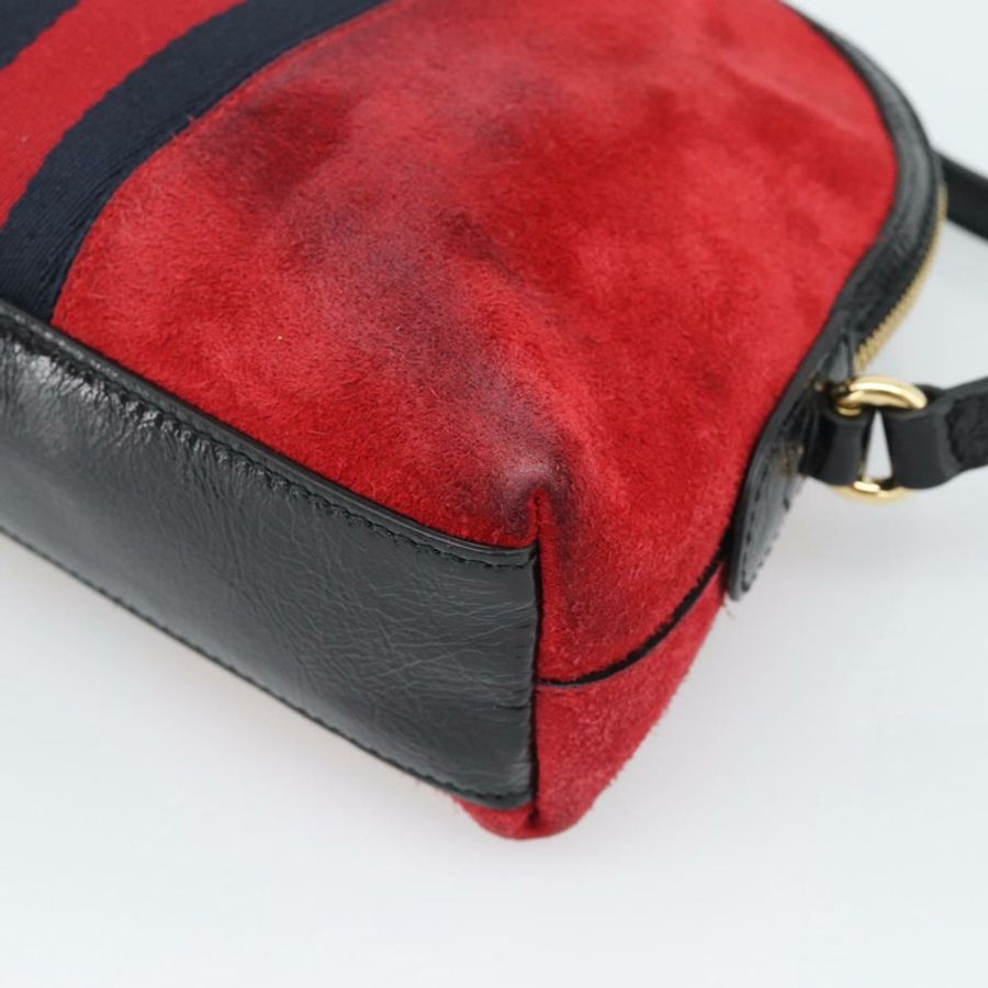 【日本直送】GUCCI Ophidia Sherry Line 肩背包,皮革,紅色,金色,499621,正品 am12084A-8
