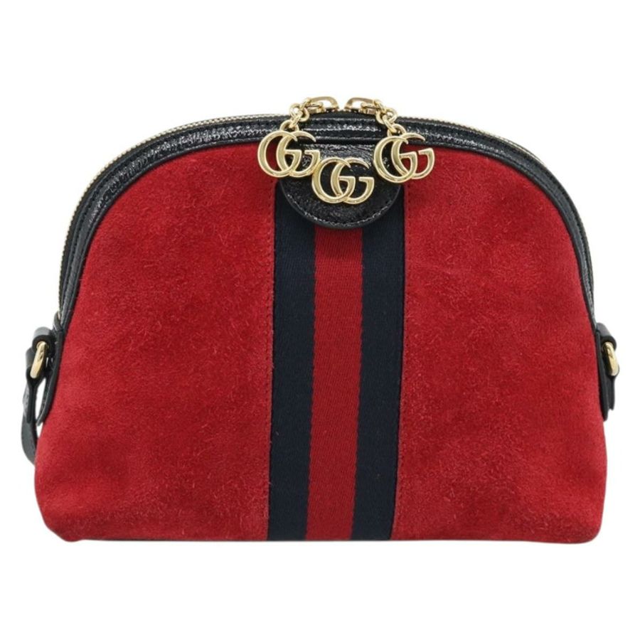【日本直送】GUCCI Ophidia Sherry Line 肩背包,皮革,紅色,金色,499621,正品 am12084A-12