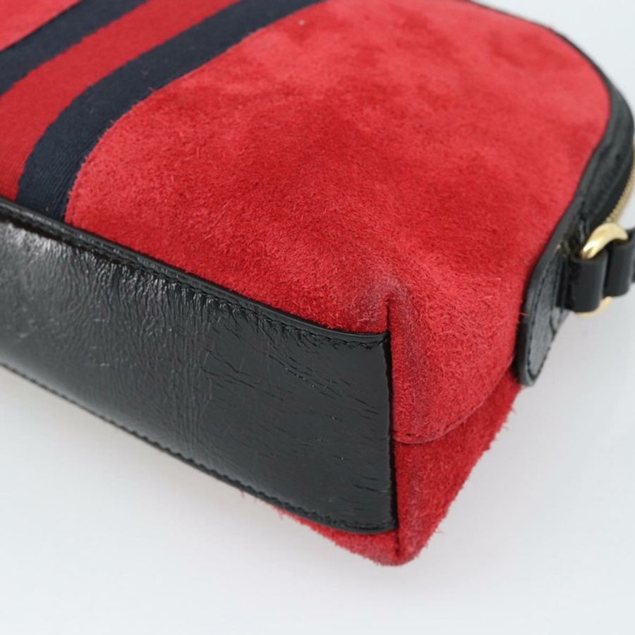 【日本直送】GUCCI Ophidia Sherry Line 肩背包,皮革,紅色,金色,499621,正品 am12084A-13
