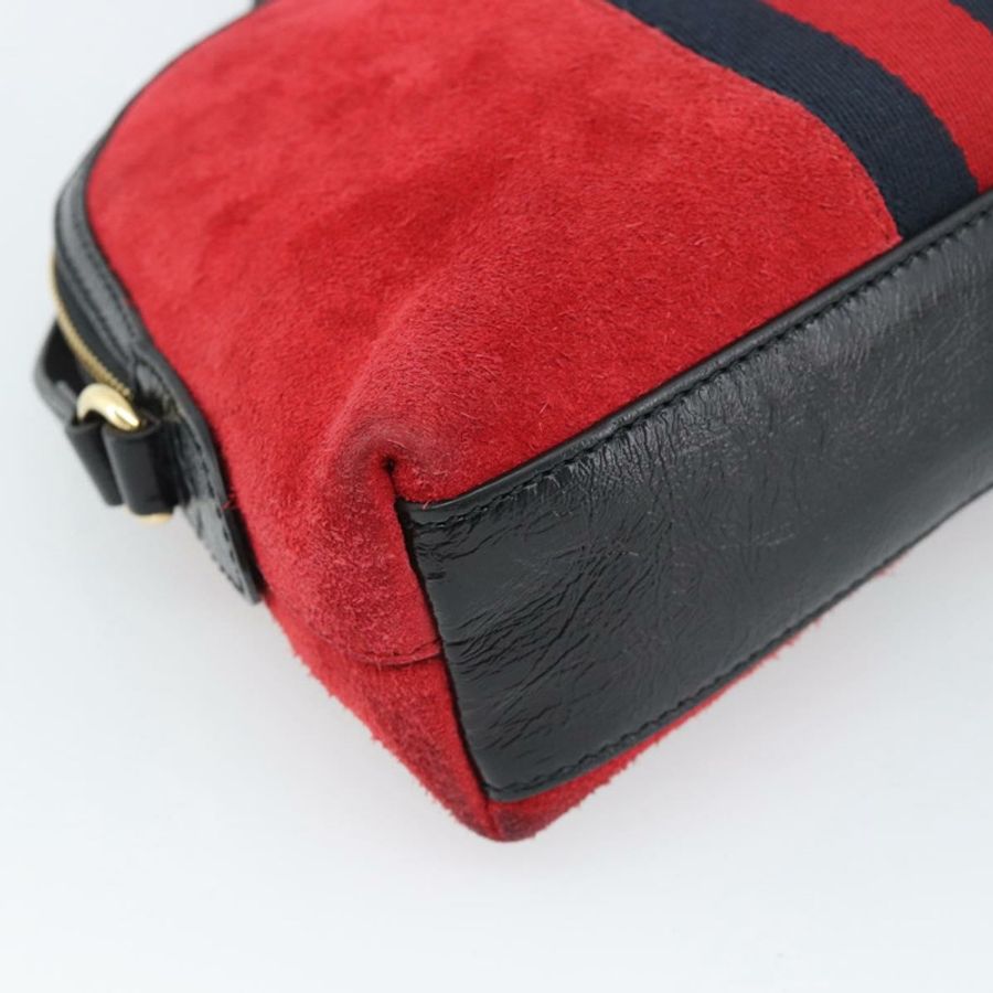 【日本直送】GUCCI Ophidia Sherry Line 肩背包,皮革,紅色,金色,499621,正品 am12084A-14