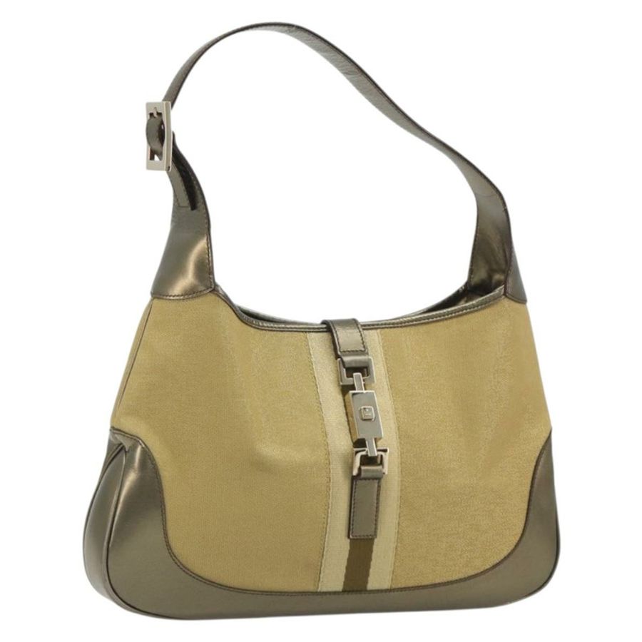 【日本直送】GUCCI GG帆布Jackie Sherry系列手提包 金色 001 3306 正品 192254V-0