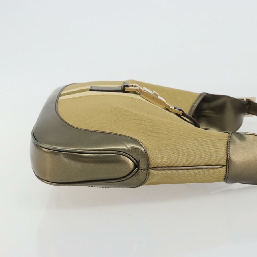 【日本直送】GUCCI GG帆布Jackie Sherry系列手提包 金色 001 3306 正品 192254V-2