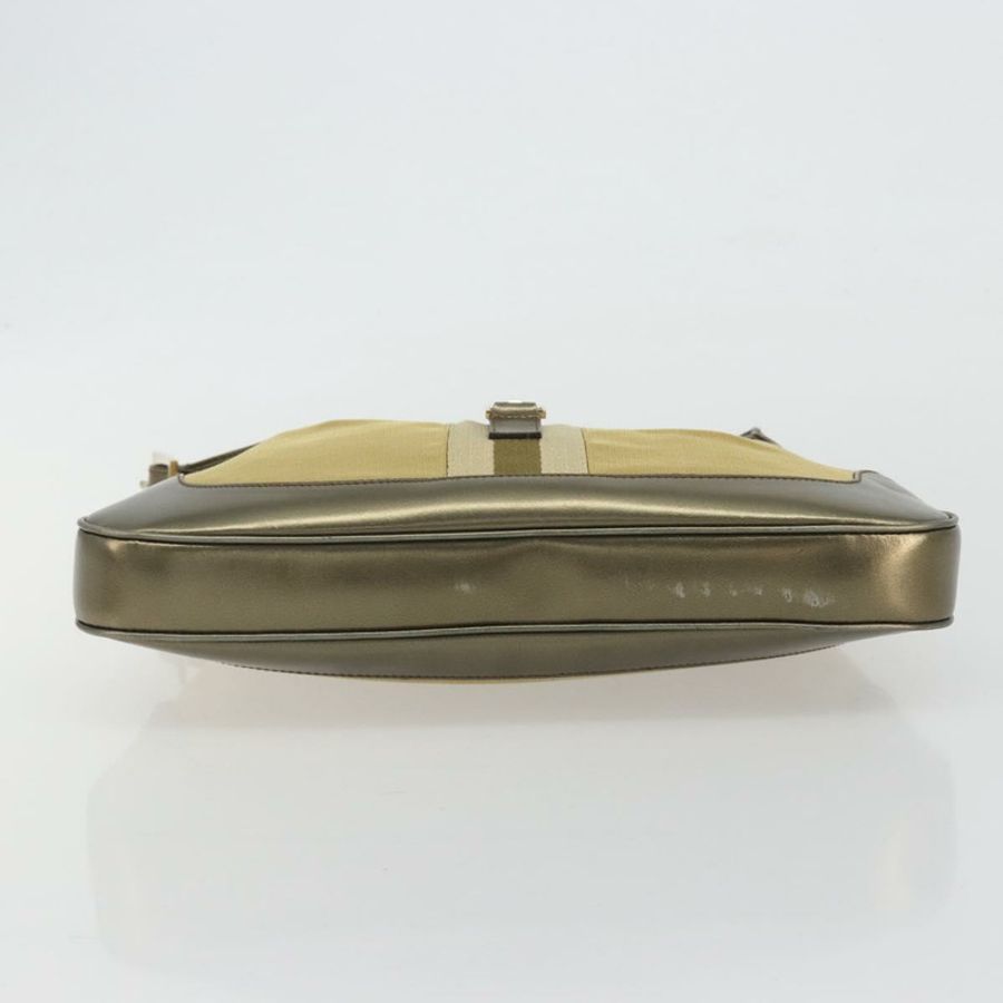 【日本直送】GUCCI GG帆布Jackie Sherry系列手提包 金色 001 3306 正品 192254V-4