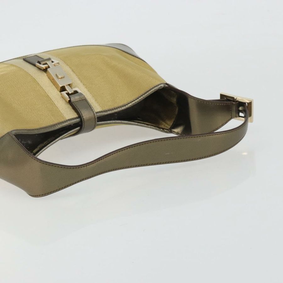 【日本直送】GUCCI GG帆布Jackie Sherry系列手提包 金色 001 3306 正品 192254V-7